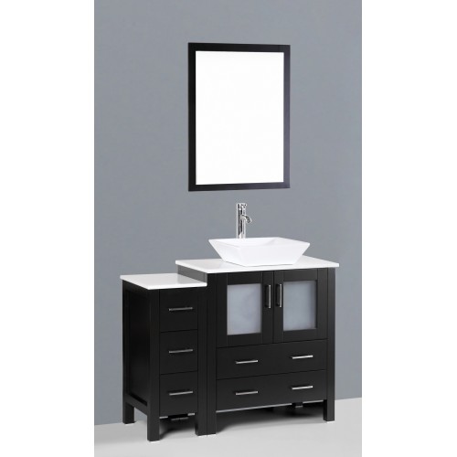 42" Bosconi AB130S1S Single Vanity