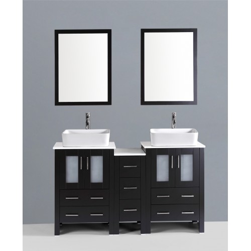 60" Bosconi AB224RC1S Double Vanity