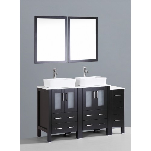 60" Bosconi AB224RC1S Double Vanity