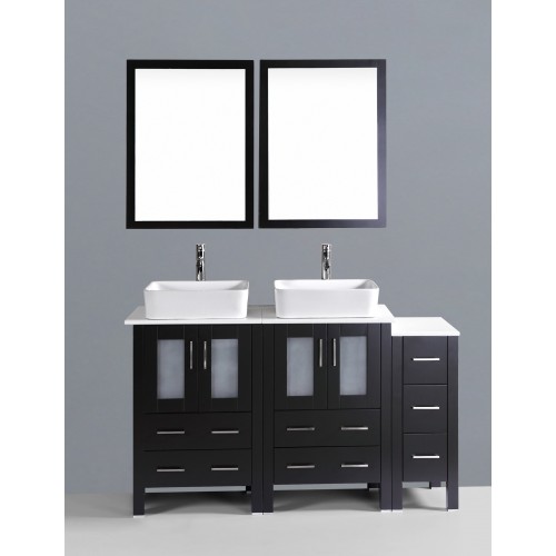 60" Bosconi AB224RC1S Double Vanity