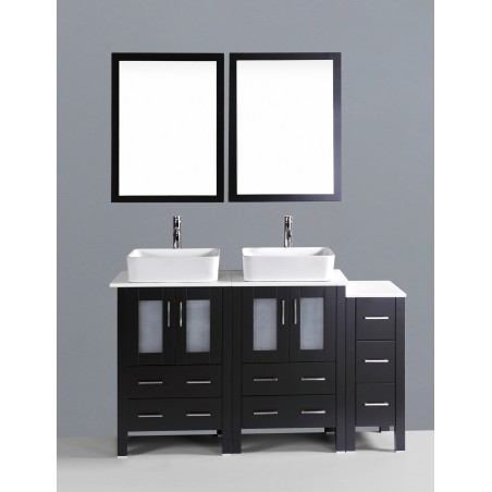 60" Bosconi AB224RC1S Double Vanity