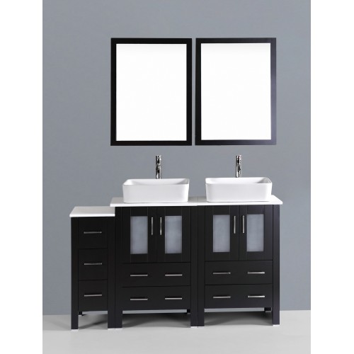 60" Bosconi AB224RC1S Double Vanity