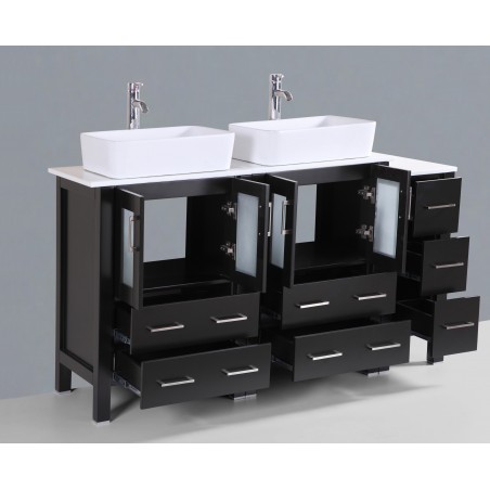 60" Bosconi AB224RC1S Double Vanity