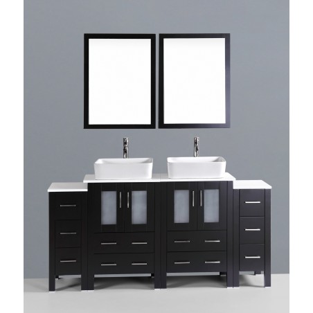 72" Bosconi AB224RC2S Double Vanity