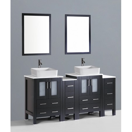 72" Bosconi AB224RC2S Double Vanity