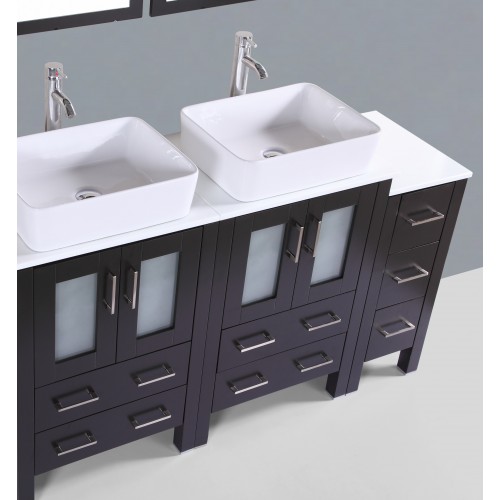 72" Bosconi AB224RC2S Double Vanity