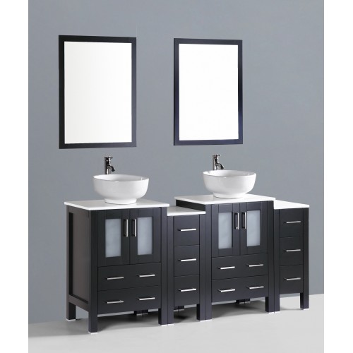 72" Bosconi AB224RO2S Double Vanity