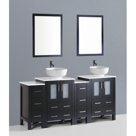 72" Bosconi AB224RO2S Double Vanity