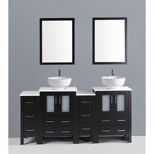 72" Bosconi AB224RO2S Double Vanity