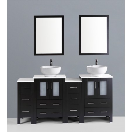 72" Bosconi AB224RO2S Double Vanity