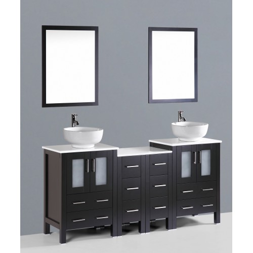 72" Bosconi AB224RO2S Double Vanity