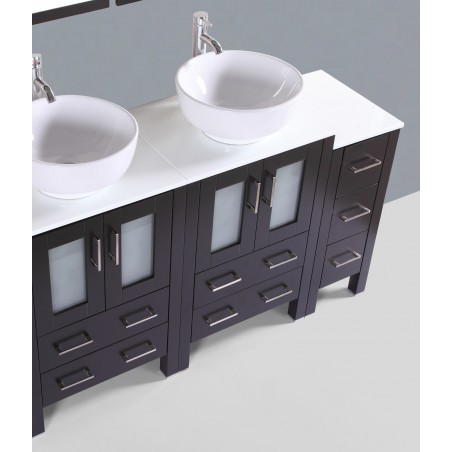 72" Bosconi AB224RO2S Double Vanity