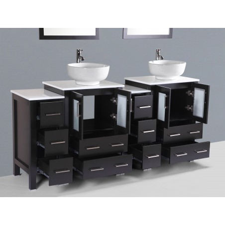 72" Bosconi AB224RO2S Double Vanity