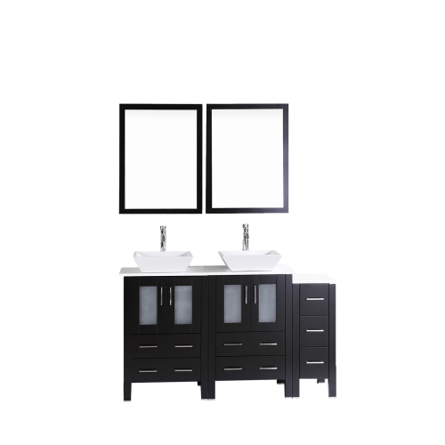 60" Bosconi AB224S1S Double Vanity