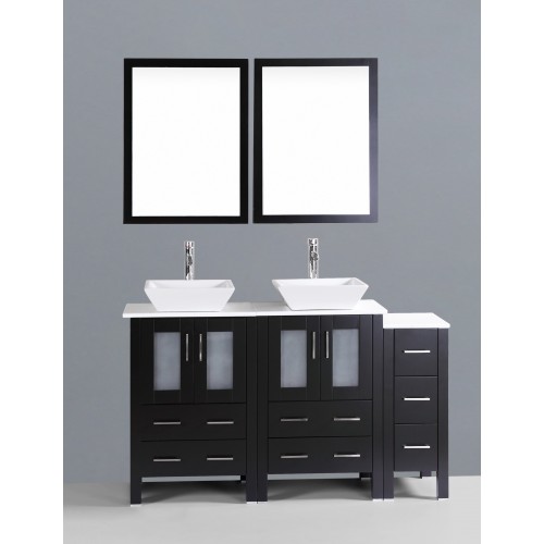 60" Bosconi AB224S1S Double Vanity