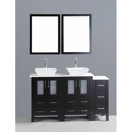 60" Bosconi AB224S1S Double Vanity