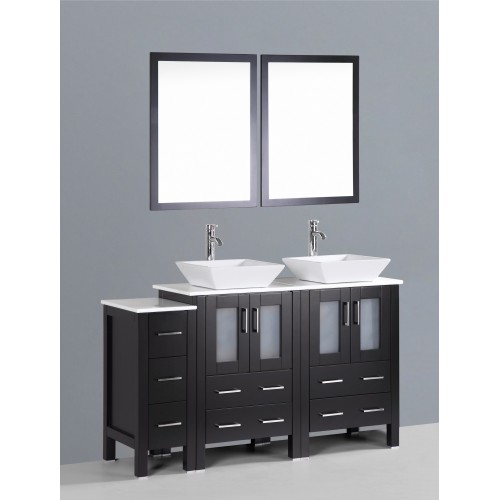 60" Bosconi AB224S1S Double Vanity