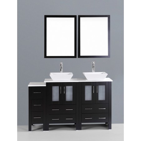 60" Bosconi AB224S1S Double Vanity