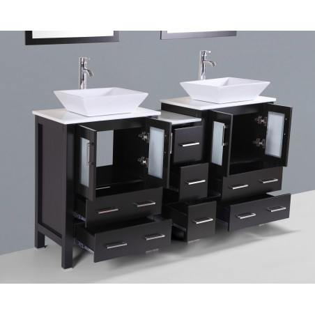 60" Bosconi AB224S1S Double Vanity