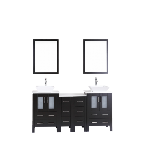 72" Bosconi AB224S2S Double Vanity