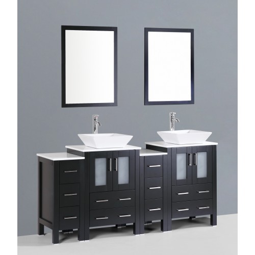 72" Bosconi AB224S2S Double Vanity