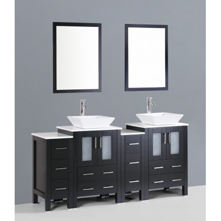 72" Bosconi AB224S2S Double Vanity