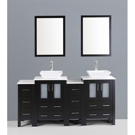 72" Bosconi AB224S2S Double Vanity