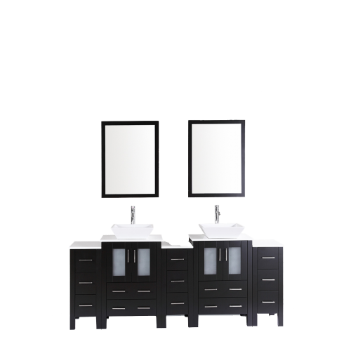 84" Bosconi AB224S3S Double Vanity