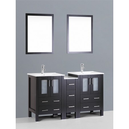 60" Bosconi AB224U1S Double Vanity