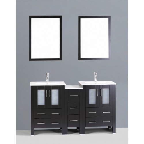 60" Bosconi AB224U1S Double Vanity