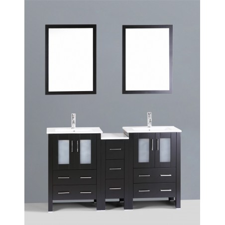 60" Bosconi AB224U1S Double Vanity