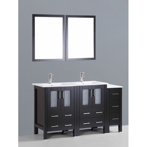 60" Bosconi AB224U1S Double Vanity