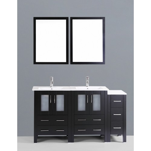 60" Bosconi AB224U1S Double Vanity