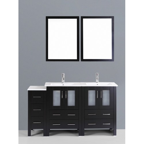 60" Bosconi AB224U1S Double Vanity