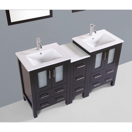 60" Bosconi AB224U1S Double Vanity