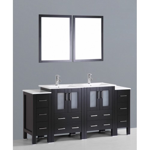 72" Bosconi AB224U2S Double Vanity