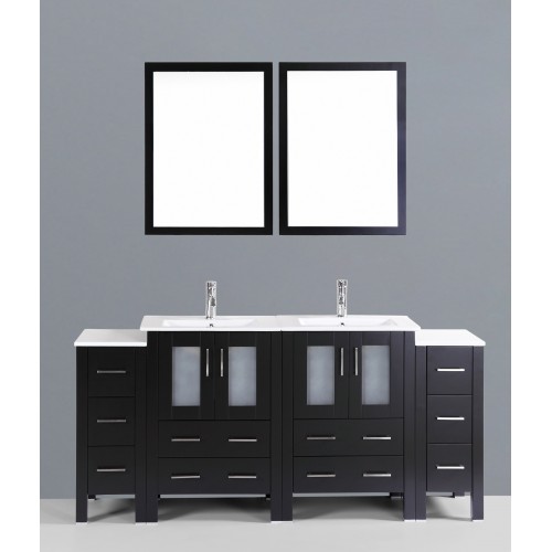 72" Bosconi AB224U2S Double Vanity