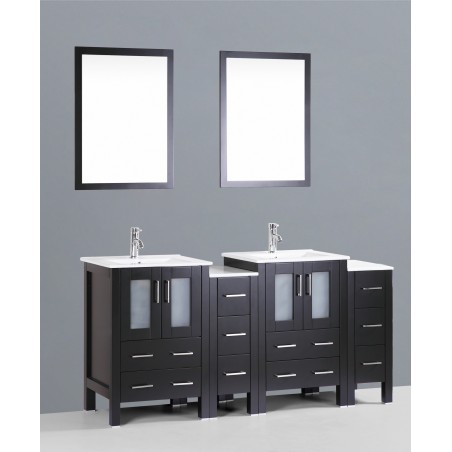 72" Bosconi AB224U2S Double Vanity