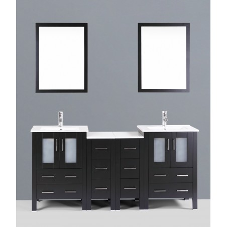 72" Bosconi AB224U2S Double Vanity