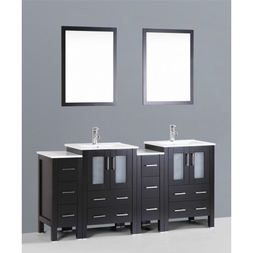 72" Bosconi AB224U2S Double Vanity