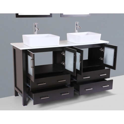 60" Bosconi AB230RC Double Vanity