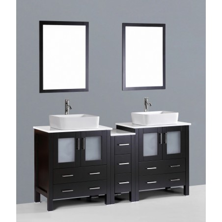 72" Bosconi AB230RC1S Double Vanity