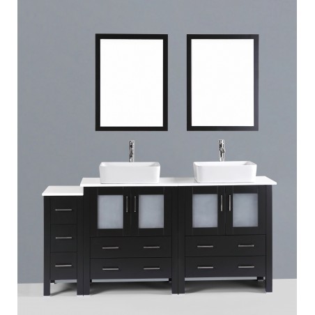 72" Bosconi AB230RC1S Double Vanity