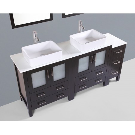 72" Bosconi AB230RC1S Double Vanity