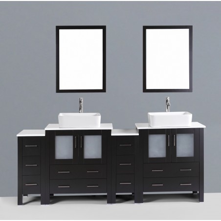 84" Bosconi AB230RC2S Double Vanity