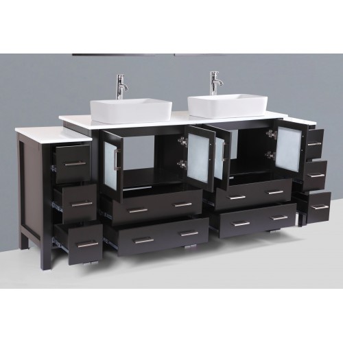 84" Bosconi AB230RC2S Double Vanity