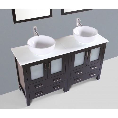 60" Bosconi AB230RO Double Vanity