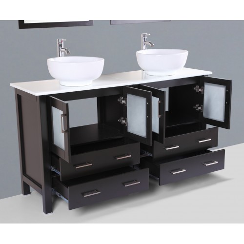 60" Bosconi AB230RO Double Vanity