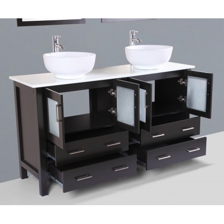 60" Bosconi AB230RO Double Vanity