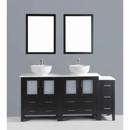 72" Bosconi AB230RO1S Double Vanity